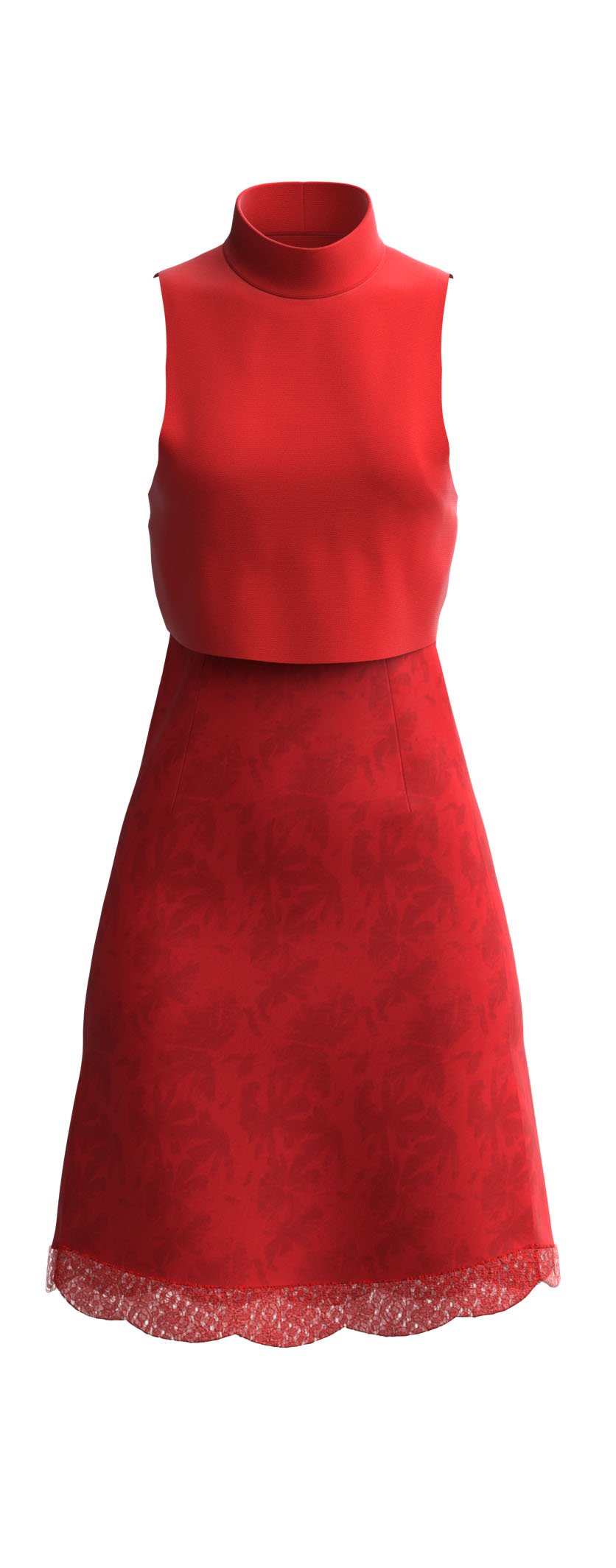 red dress - 3D Apparel Design