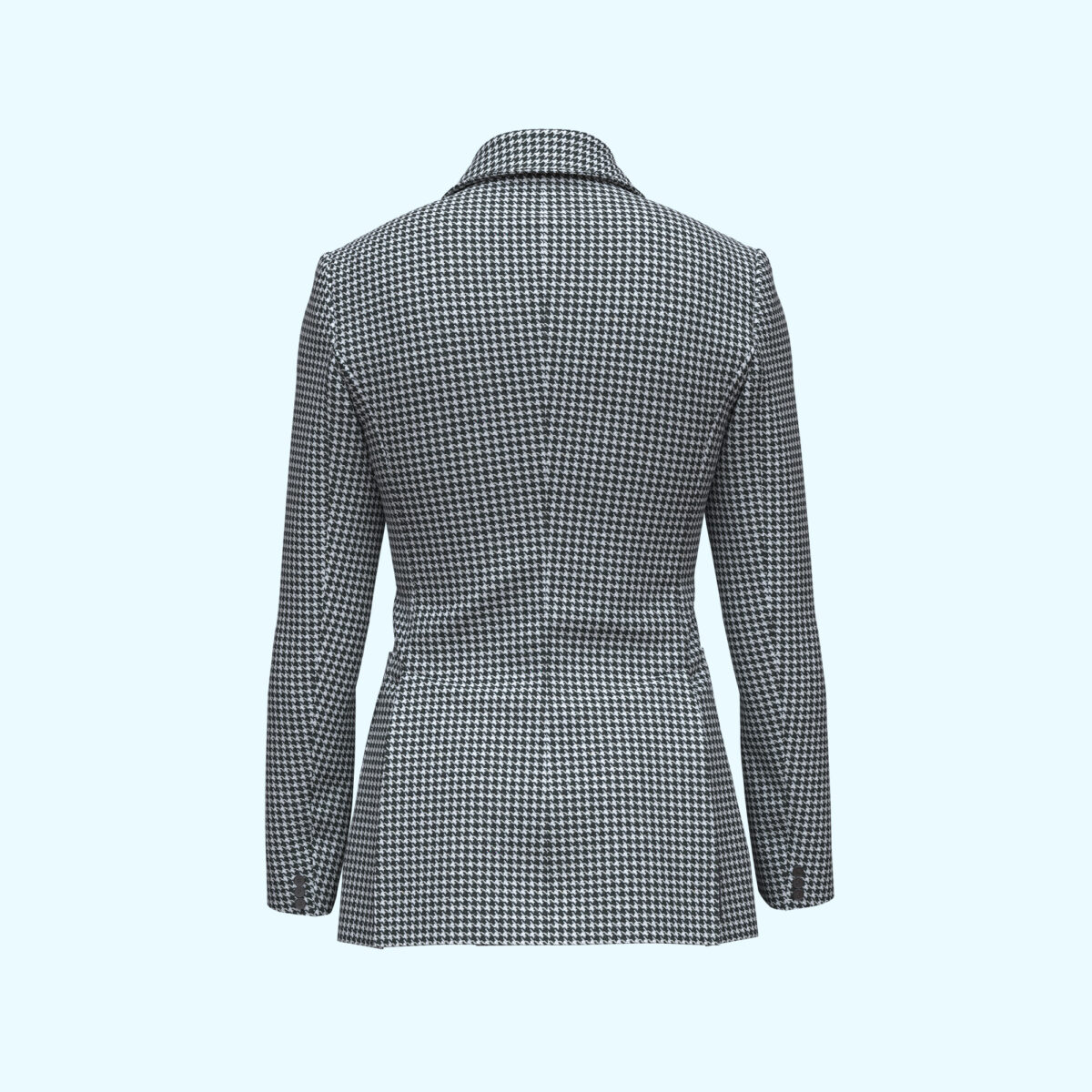 3D Houndstooth Men's Blazer - Image 2
