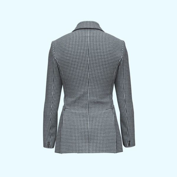 3D Houndstooth Men's Blazer - Image 2
