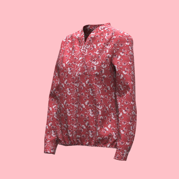 Women's V-Neck Fashionable Shirt - Image 3