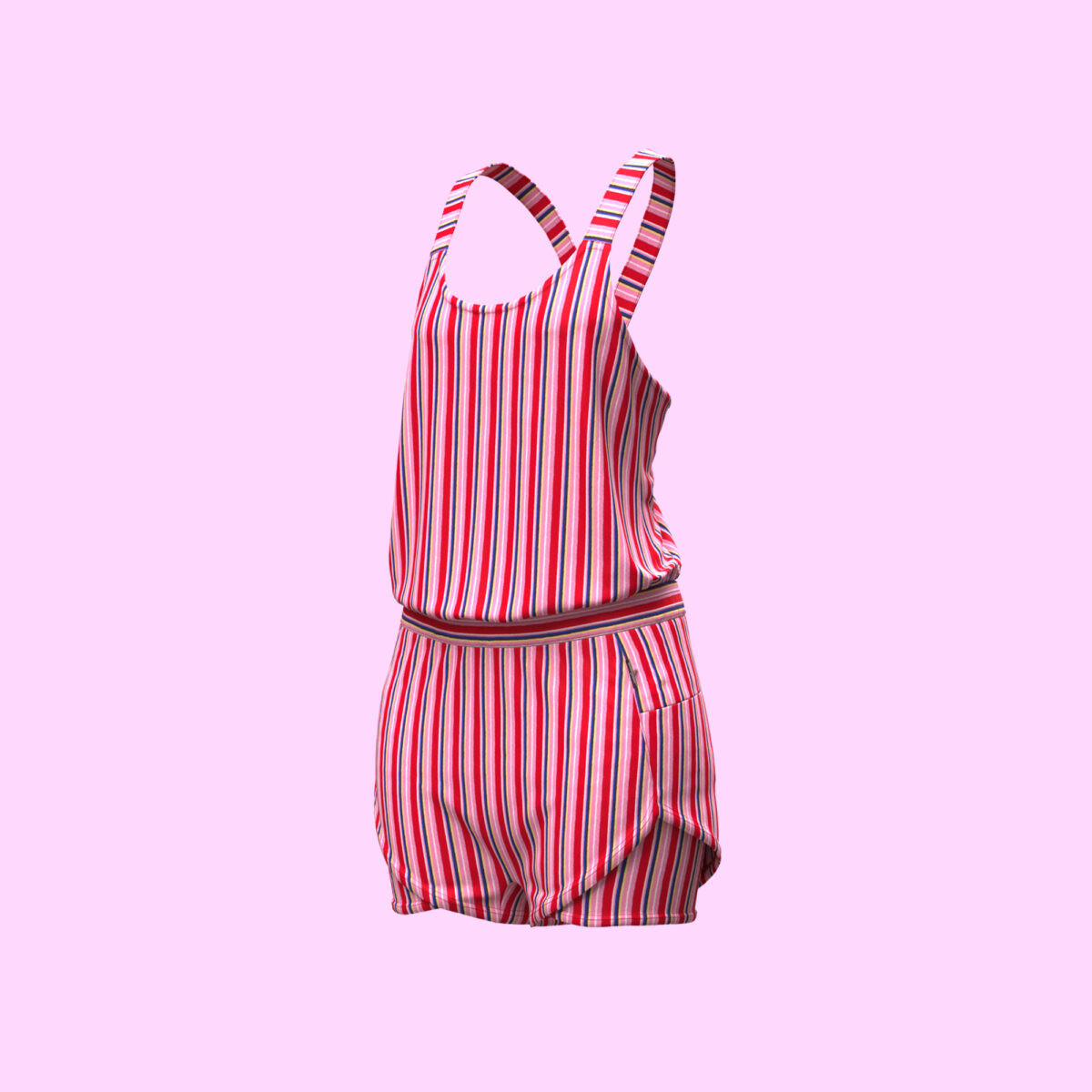 Women's Digital Stripe Tankini - Image 3