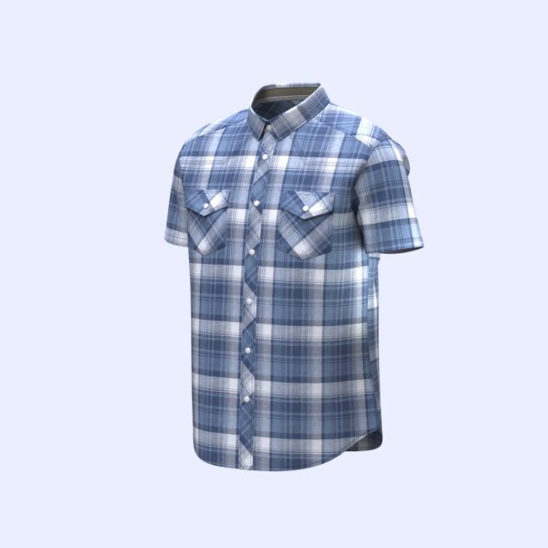 Men's Double Pocket Short Sleeve Shirt - Image 3