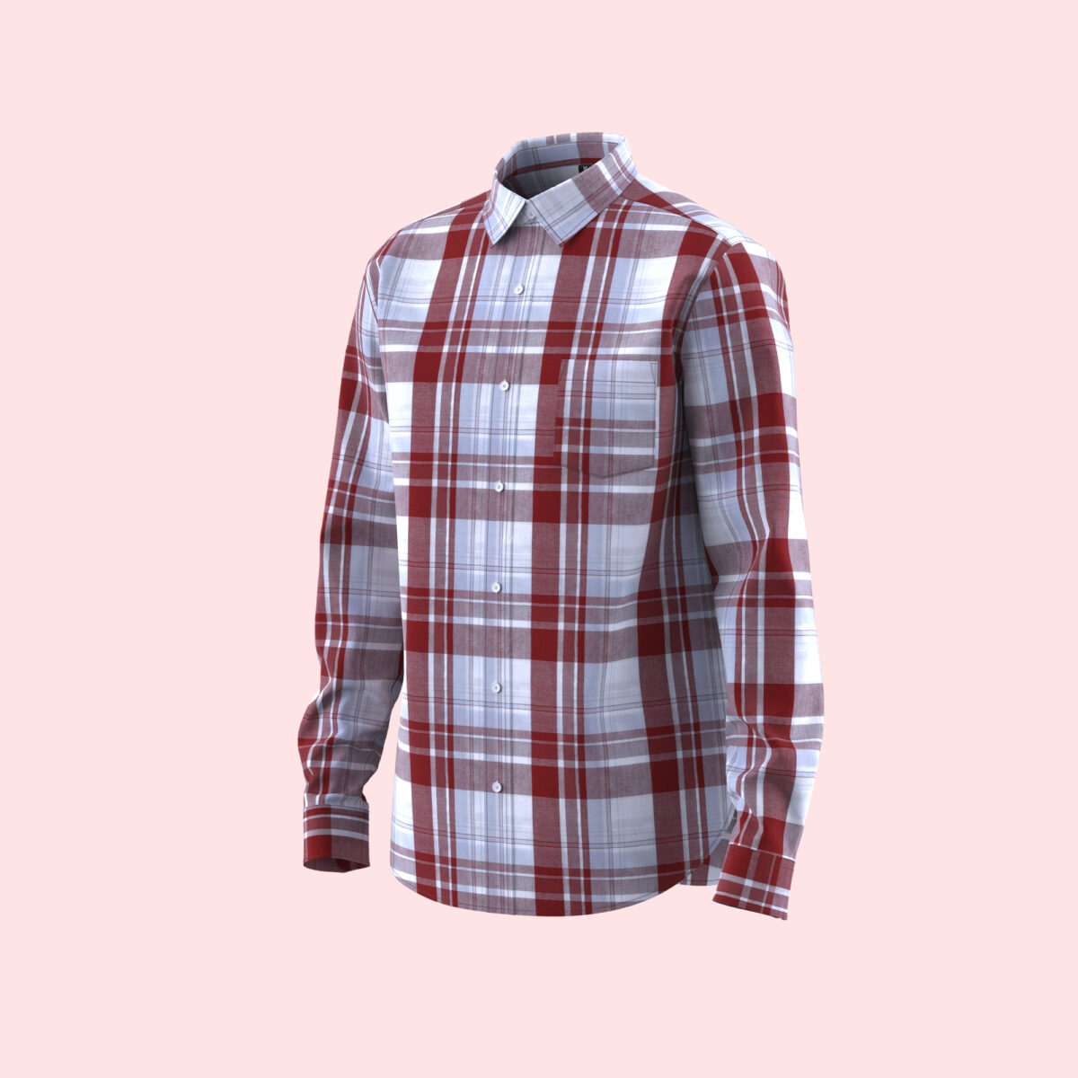 Men's Digital Check Shirt - Image 3