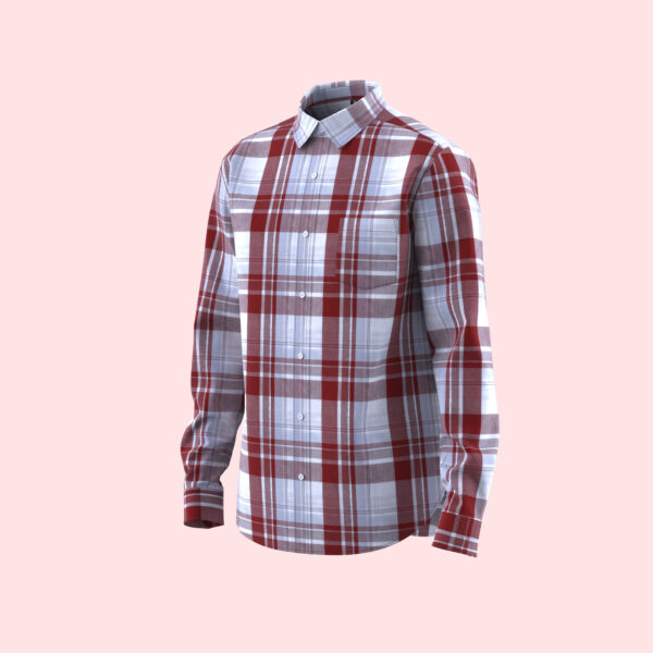 Men's Digital Check Shirt - Image 3