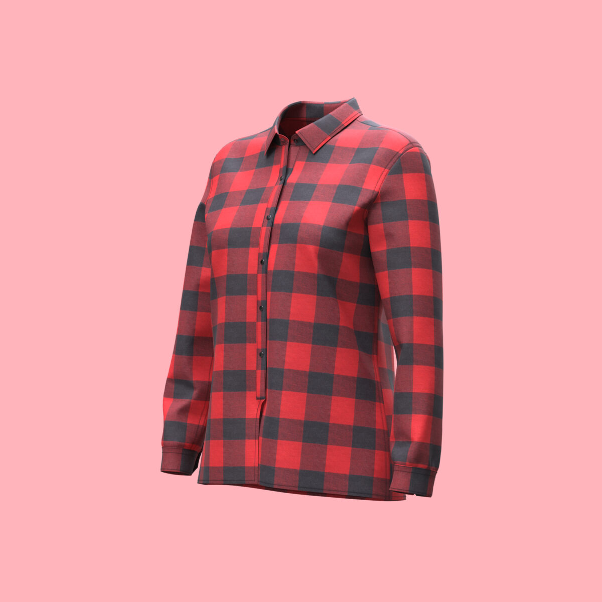 Women's Virtual Check Shirt - Image 3