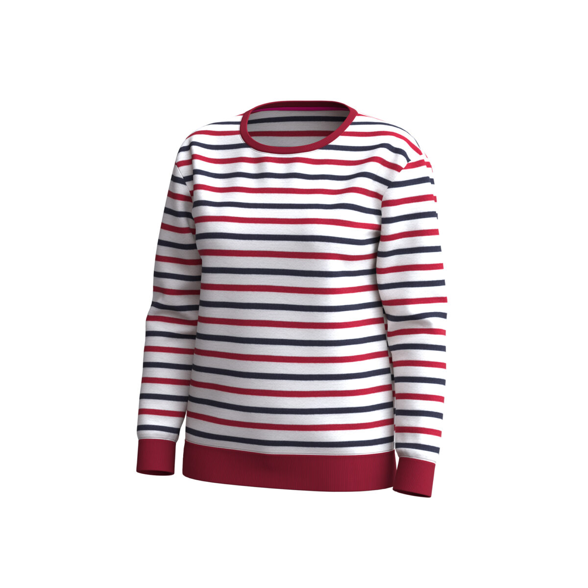 Women's Stripe Sweatshirt - Image 2