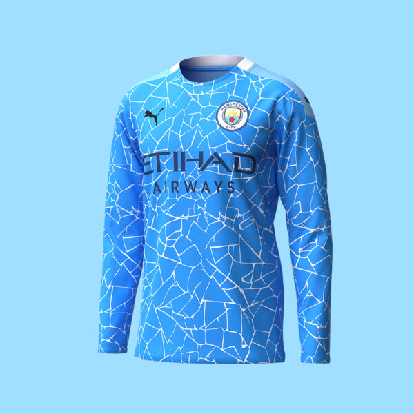 3D Digital Manchester City Soccer Jersey - Image 3