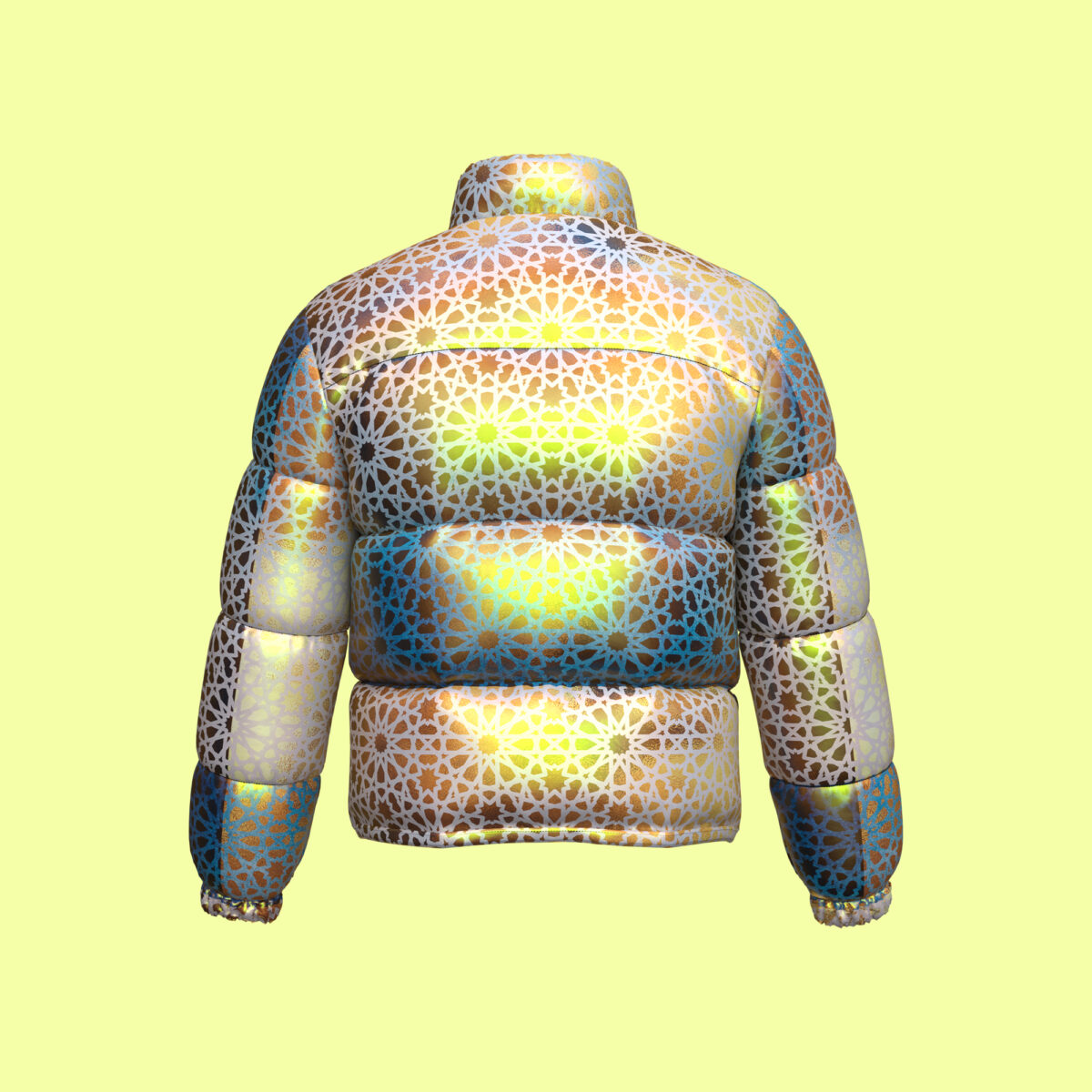 3D Geometrical Padded Jacket - Image 2