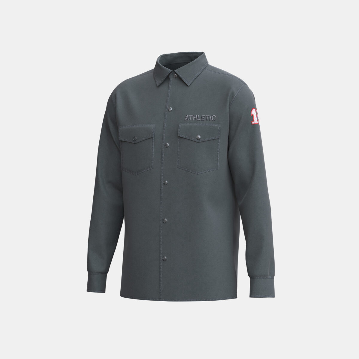 Men's Double Pocket Casual Shirt - Image 3