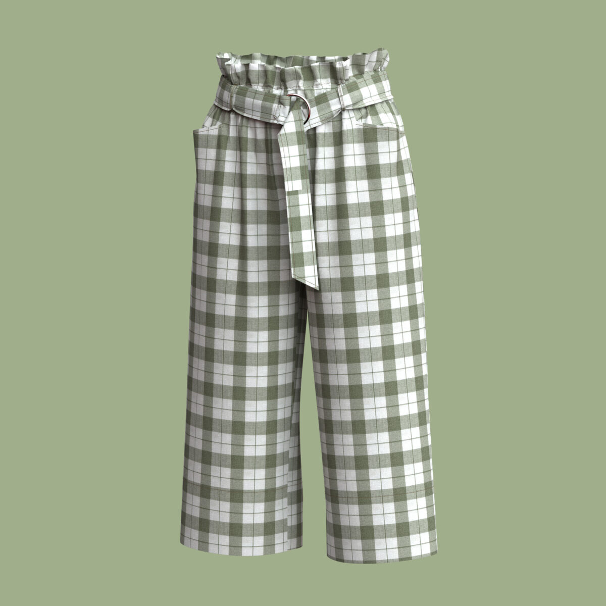 Women Fashion Pantacourt Pant - Image 2