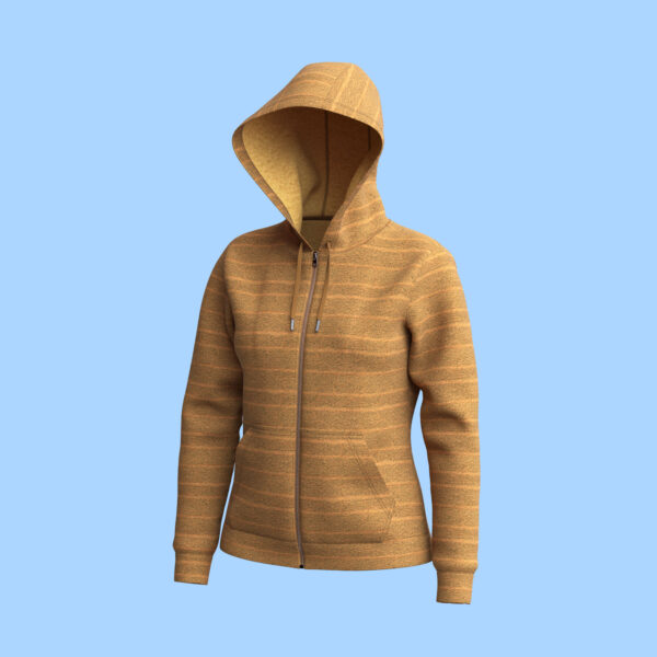 Sunset Stripes Zip Hoodie - Image 2