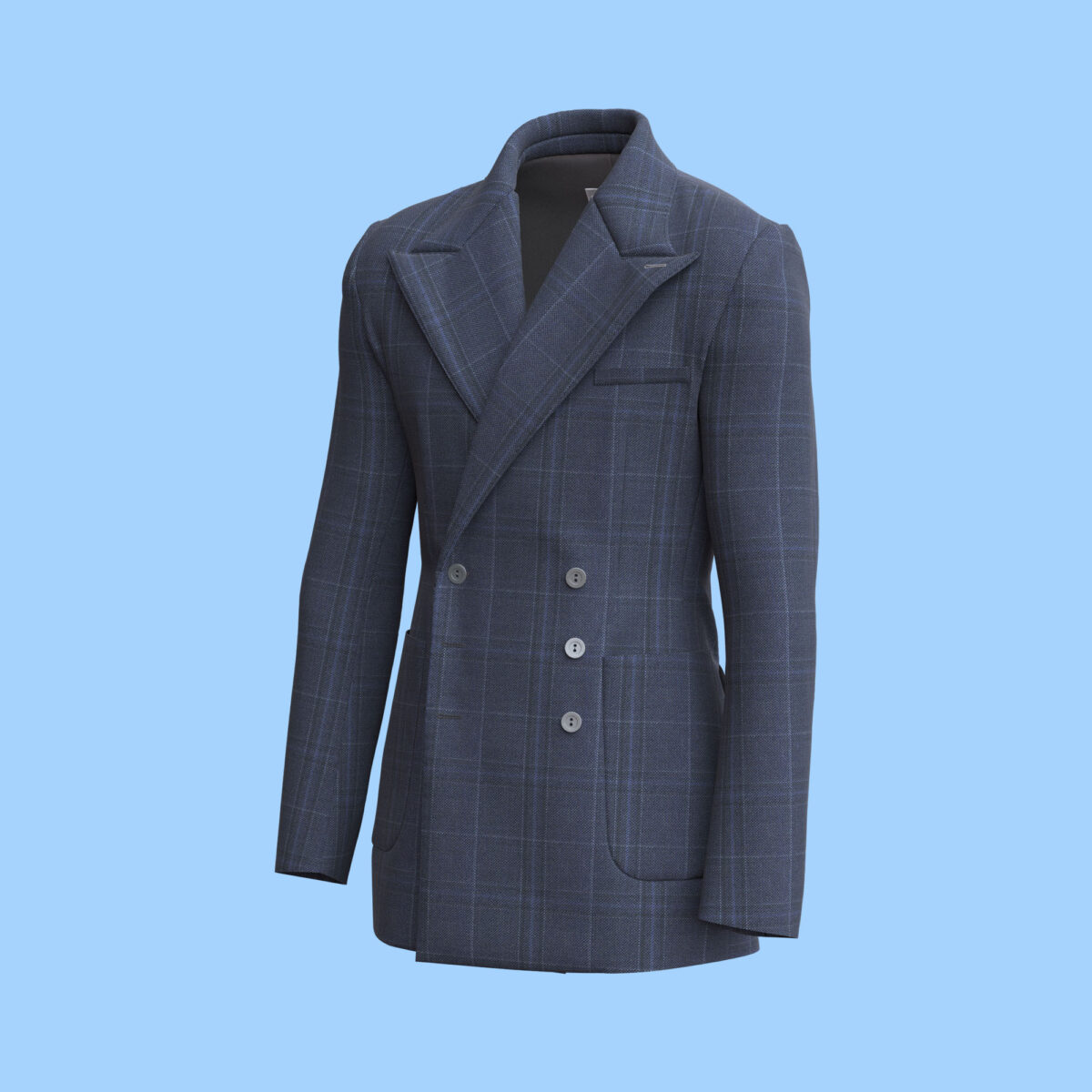 Men Heritage Blue Blazer - Image 2