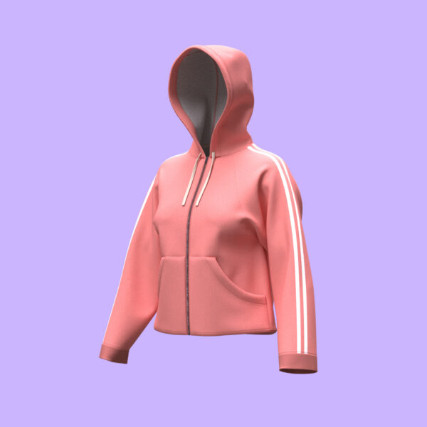 Velocity Vibe Cropped Zip Hoodie - Image 2