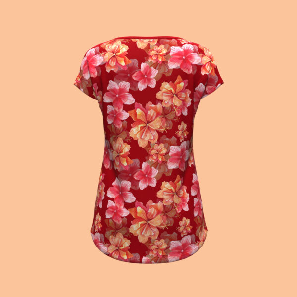 Women Tropical Bloom Tee - Image 3